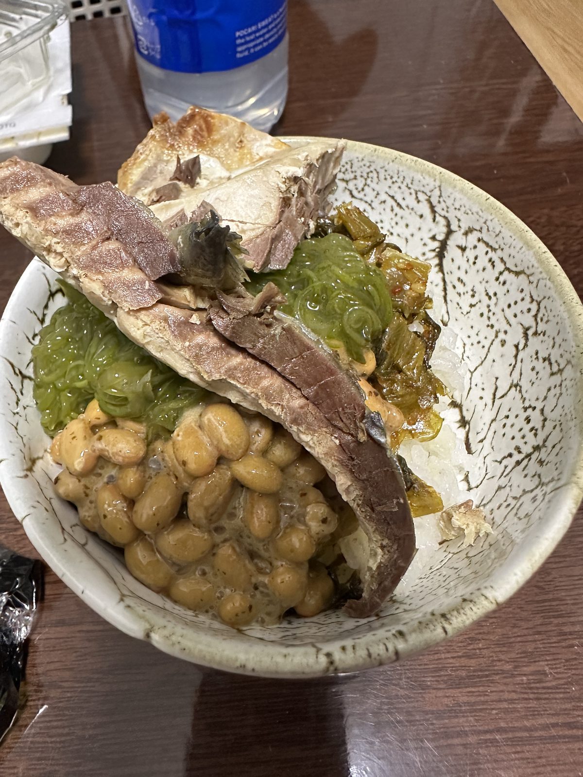 （5食目・17:57 記録分＋18:14 の辛子高菜が写っている）